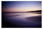 Wales beach at dusk